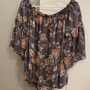Off-the-shoulder blouse